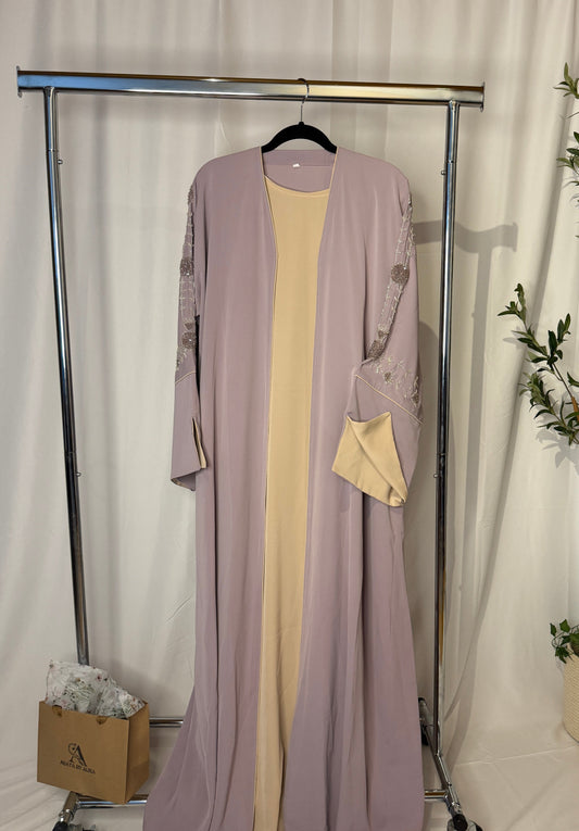 Abaya Velvet Rose