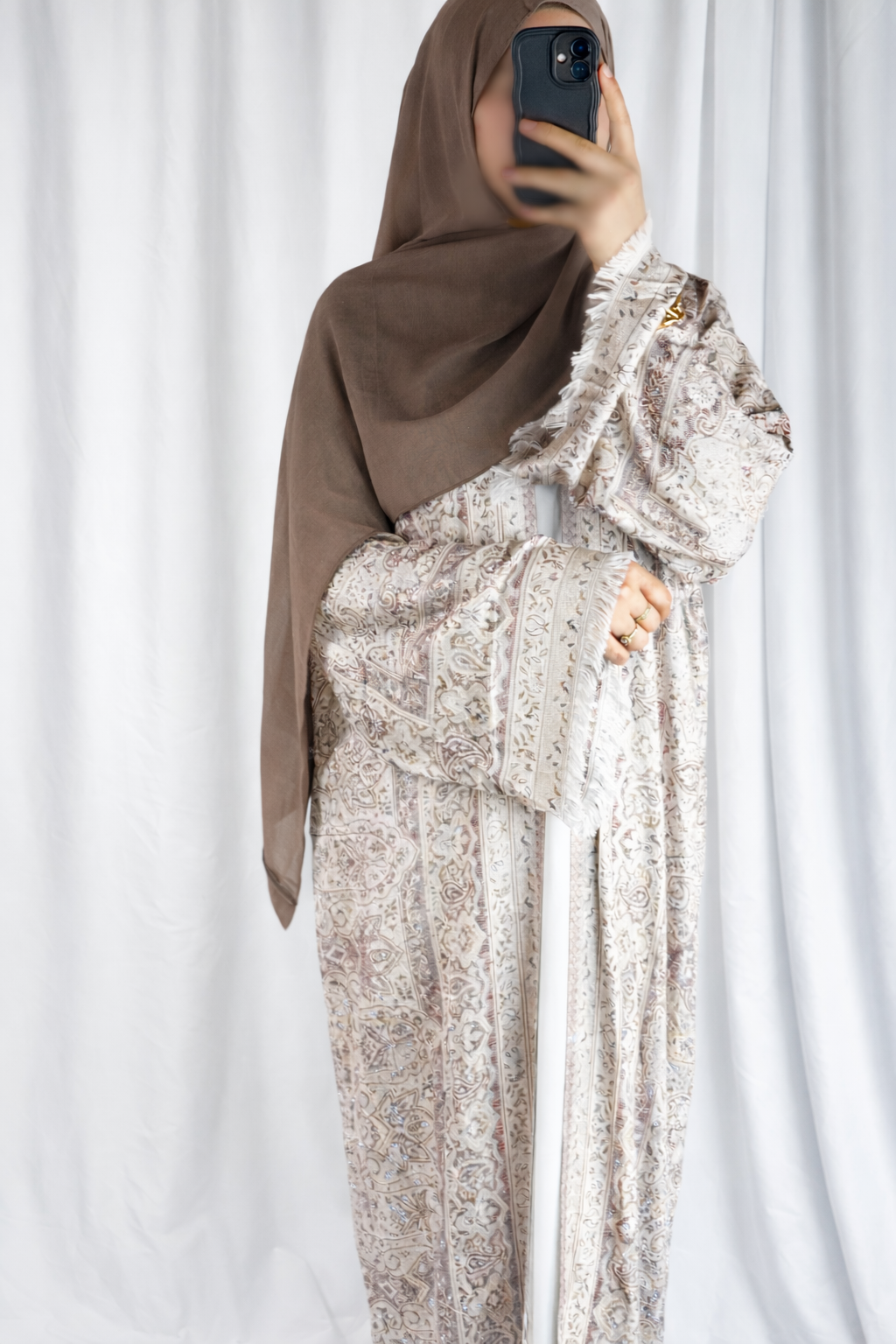 Pashmina Abaya Beige